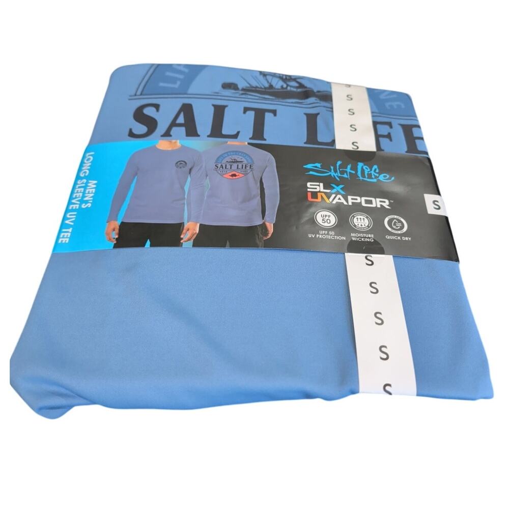 Salt Life Men's Long Sleeve UV Tee Navy Size S